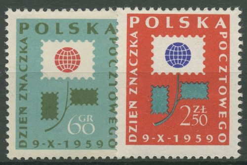Polen 1959 Tag der Briefmarke 1125/26 postfrisch