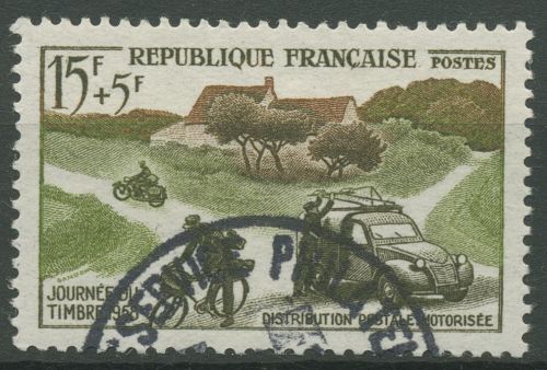 Frankreich 1958 Postboten 1187 gestempelt