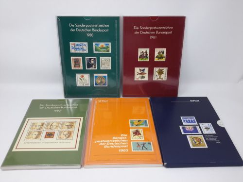 Bund Jahrbücher 1980/84 komplett Kat.-Wert: 410,00 TOP-ANGEBOT (XL7)
