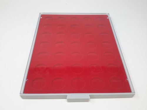LINDNER Münzbox 2125 Standard 35 runde Fächer 30 mm, gebraucht (Z2908)