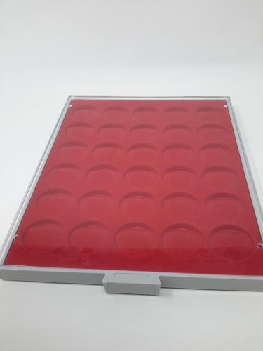 LINDNER Münzbox 2106 Standard für 30 Münzen/Kapseln bis 39 mm, gebraucht (Z820)