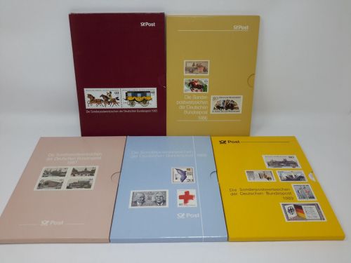 Bund Jahrbücher 1985/89 komplett Kat.-Wert: 425,00 TOP-ANGEBOT (XL8)