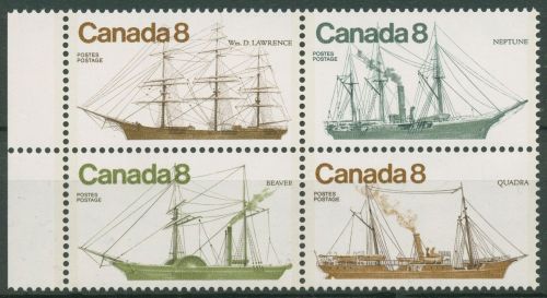 Kanada 1975 Schiffe Küstenschiffe 606/09 ZD postfrisch