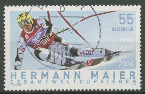 Österreich 2004 Skirennfahrer Hermann Meier 2497 gestempelt