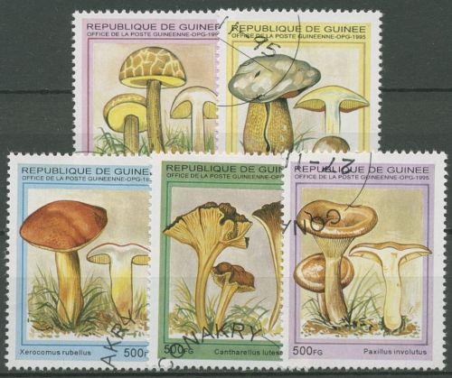 Guinea 1995 Pilze Pfifferling Röhrling 1568/72 gestempelt