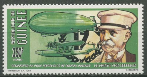 Guinea 1992 Graf Zeppelin Luftschiff Flugboot 1382 A postfrisch
