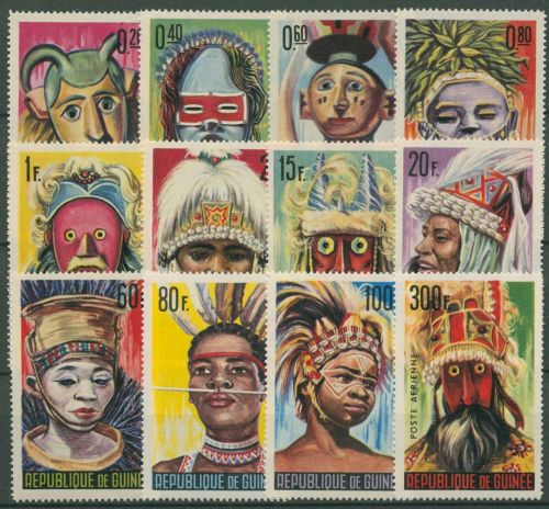 Guinea 1965 Masken und Tanzmasken 274/85 postfrisch