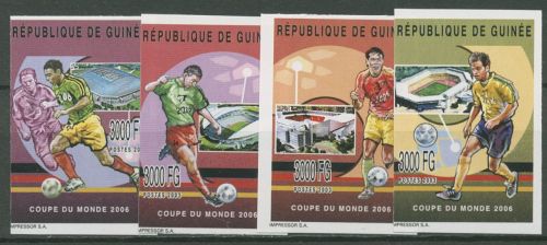 Guinea 2003 Fußball-WM 2006 in Deutschland 4083/86 B postfrisch