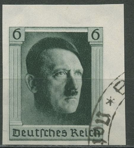 Deutsches Reich 1937 A. Hitler Einzelmarke 647 aus Block 8 gestempelt