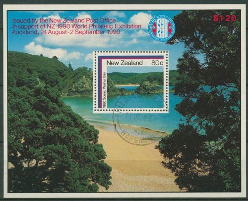 Neuseeland 1986 Landschaften Wainui-Bay Block 8 gestempelt (C25622)