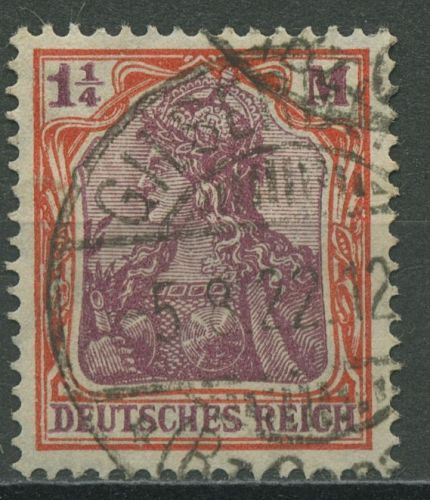 Deutsches Reich 1922 Germania mit WZ 2 Waffeln 198 gestempelt geprüft
