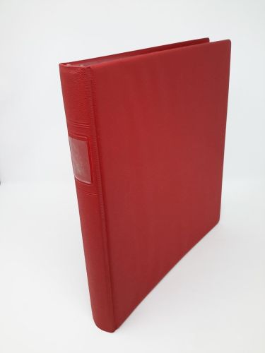LINDNER Ringbinder (älteres Modell) ohne Kassette hellrot gebraucht (Z301)