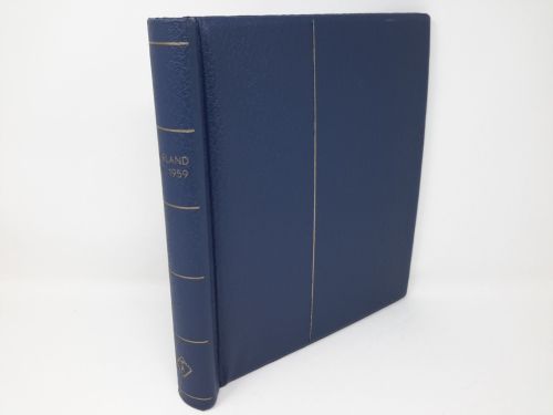 LEUCHTTURM Klemmbinder (ält. Modell) Saarland 1920 - 1959 blau gebraucht (Z1630)