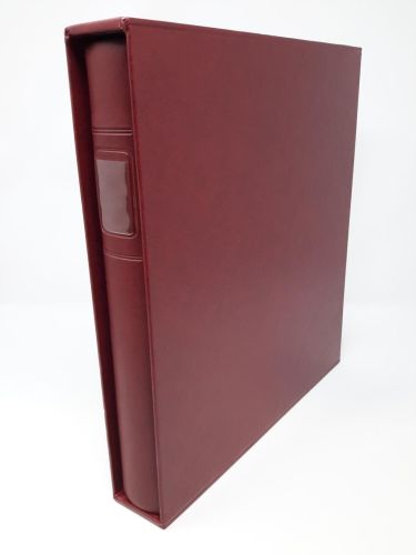LINDNER Ringbinder 1122 mit Kassette rot gebraucht (Z3086)