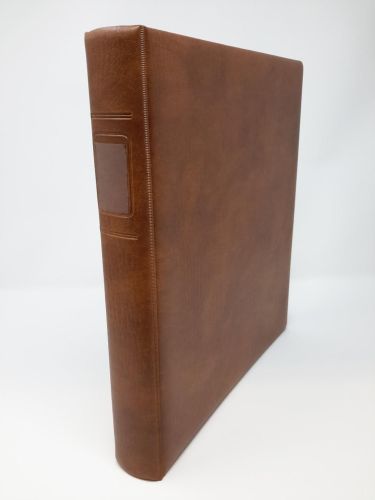 LINDNER Ringbinder 1104 ohne Kassette hellbraun gebraucht neuwertig (Z234)