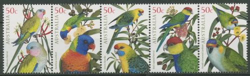 Australien 2005 Einheimische Papageien 2407/11 ZD postfrisch