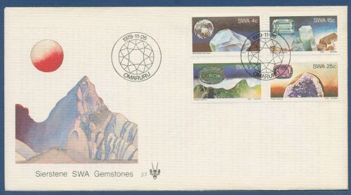 Südwestafrika 1979 Schmucksteine Amethyst Malachit Aquamarin 462/65 FDC (X414645)