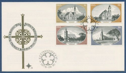 Südwestafrika 1978 Alte Kirchen 448/51 FDC (X414643)