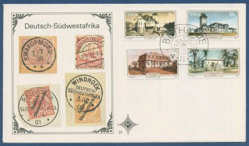 Südwestafrika 1977 Historische Gebäude 436/39 FDC (X41642)