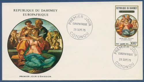 Dahomey 1975 Gemälde von Michelangelo Buonarroti 633 FDC (X41635)