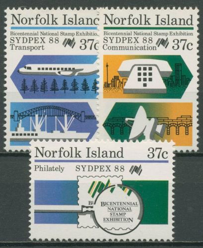 Norfolk-Insel 1988 SYDPEX Flugzeug Telefon 440/42 postfrisch