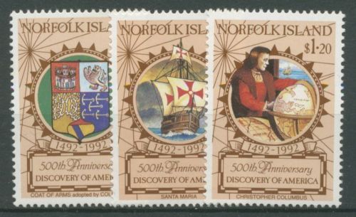 Norfolk-Insel 1992 500 Jahre Entdeckung Amerikas Kolumbus 519/21 postfrisch