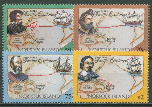 Norfolk-Insel 1994 Forscher und Entdecker Schiffe 556/59 postfrisch