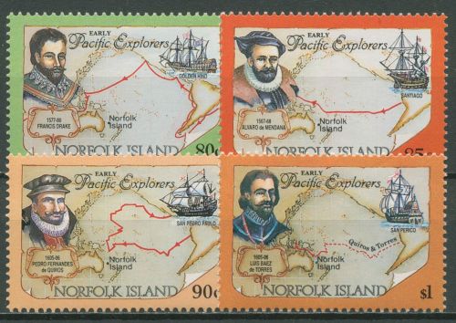 Norfolk-Insel 1994 Forscher und Entdecker Schiffe 565/68 postfrisch