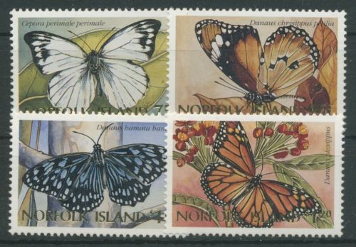 Norfolk-Insel 1997 Einheimische Schmetterlinge 628/31 postfrisch