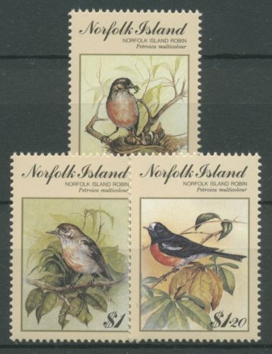 Norfolk-Insel 1990 BIRDPEX Vögel 490/92 postfrisch