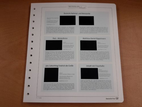 DEUTSCHE POST Deutschland klassik Bund 2012/14 gebraucht, neuwertig (Z3594)