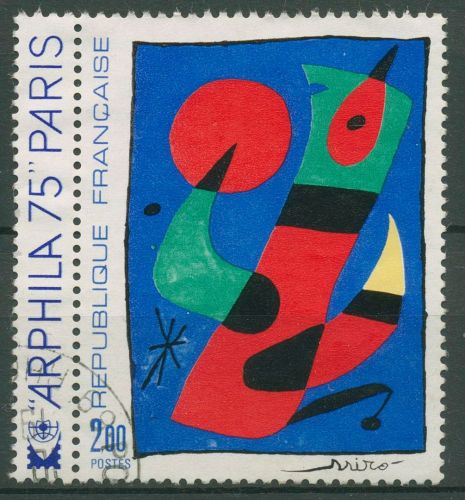 Frankreich 1974 Kunst Gemälde Joan Miró 1885 Zf gestempelt