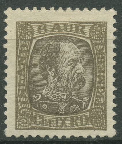 Island 1902/1904 König Christian IX. 38 mit Falz