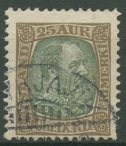 Island 1902/1904 König Christian IX. 42 gestempelt