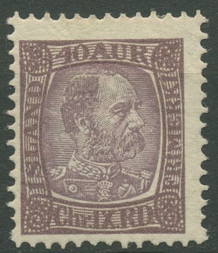 Island 1902/1904 König Christian IX. 43 mit Falz
