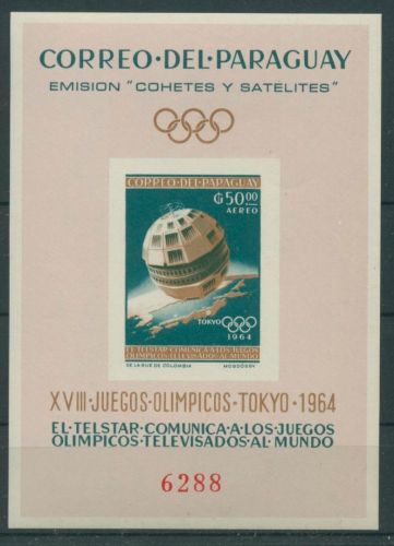 Paraguay 1964 Weltraumforschung Block 55 postfrisch (C22603)