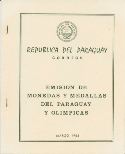 Paraguay 1965 Medaillen und Münzen von Paraguay Block 68 II postfrisch (C67033)