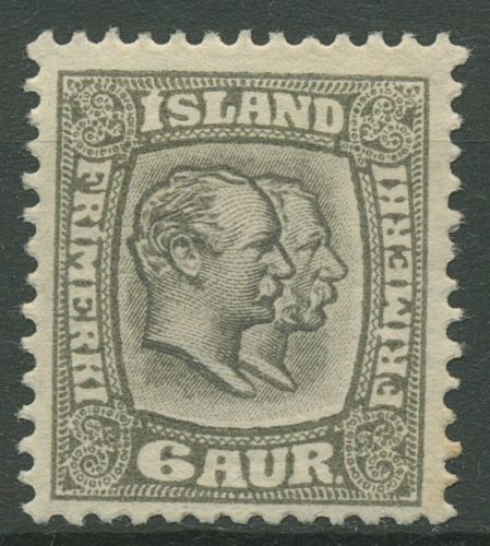 Island 1907/1908 König Christian IX. und König Frederik VIII. 52 mit Falz
