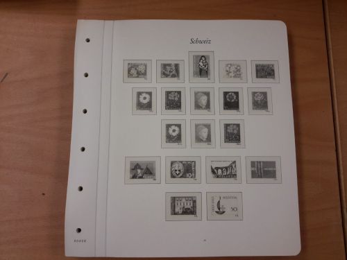 BOREK Vordruckblätter Schweiz 1963/84 SF gebraucht (Z3562)