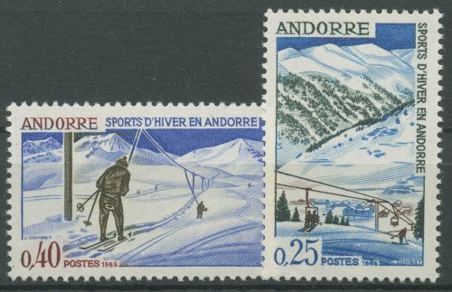 Andorra (frz.) 1966 Wintersport 195/96 postfrisch
