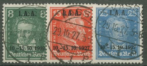 Deutsches Reich 1927 Internationales Arbeitamt IAA 407/09 gestempelt