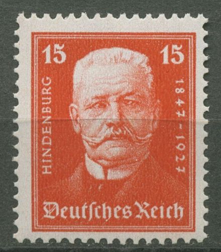 Deutsches Reich 1927 80. Geburtstag von Hindenburg 404 postfrisch