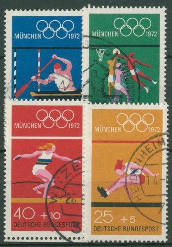 Bund 1972 Olympia Sommerspiele München 734/37 gestempelt