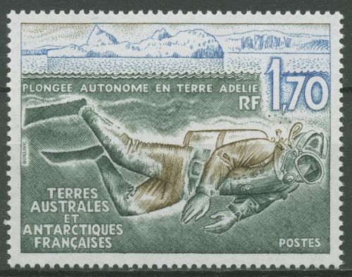 Franz. Antarktis 1989 Tauchen bei Adelieland 250 postfrisch