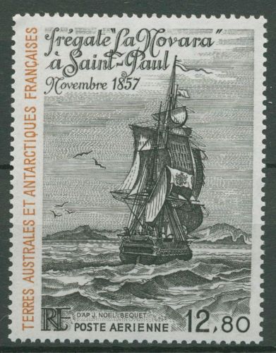 Franz. Antarktis 1985 Schiffe Fregatte Novara 204 postfrisch