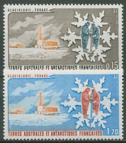 Franz. Antarktis 1984 Eisforschung Forschungsstation 182/83 postfrisch