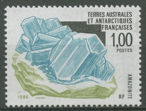 Franz. Antarktis 1996 Mineralien Amazonit 341 postfrisch