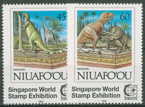 Niuafo'ou 1995 SINGAPORE´95 Dinosaurier 289/90 postfrisch