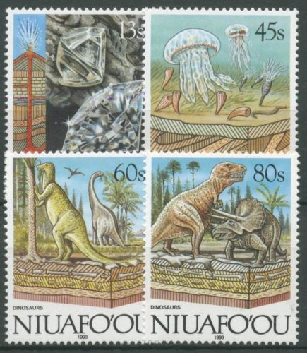 Niuafo'ou 1993 Die Entwicklung der Erde Geologie Dinosaurier 237/40 postfrisch