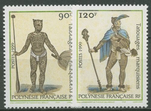 Französisch-Polynesien 1999 IBRA Nürnberg Tätowierungen 784/85 postfrisch